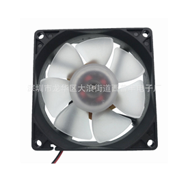 5V8025风机静音风扇带灯风扇直流5V风机灭蚊灯风扇低噪音风扇直流