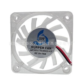 5V6012透明带灯散热风扇笔记本散热垫风机大风量静音风机
