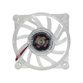 6012散热风扇透明带灯风机大风量低噪音笔记本散热垫风机